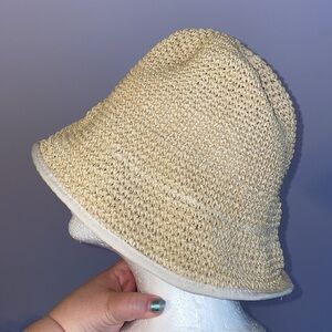 Columbia Sportswear Tan Woven 100% Paper Cloche Hat OSFM